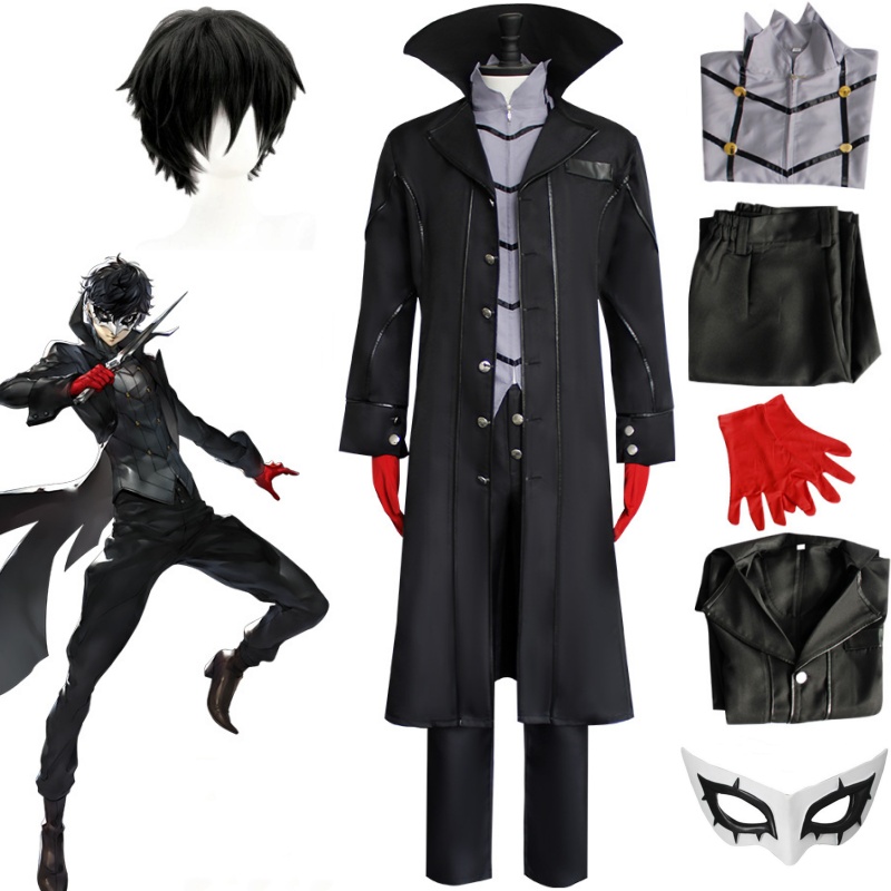 Black Face Mask Pack - Anime Persona 5 Joker Cosplay Game