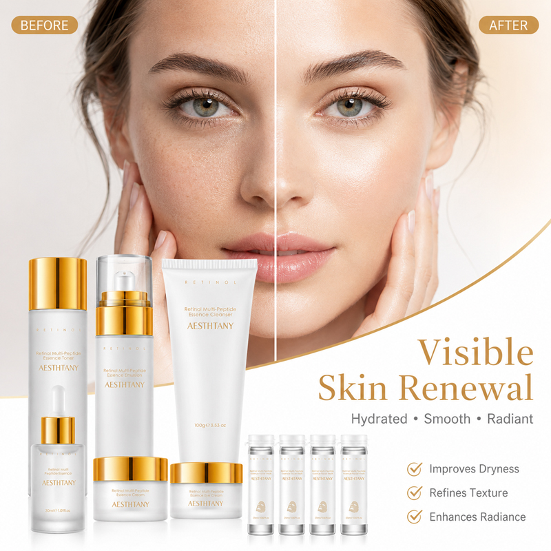 7PCS Retinol Multi-Peptide Ski - Face Mask Storage Box recension och pris