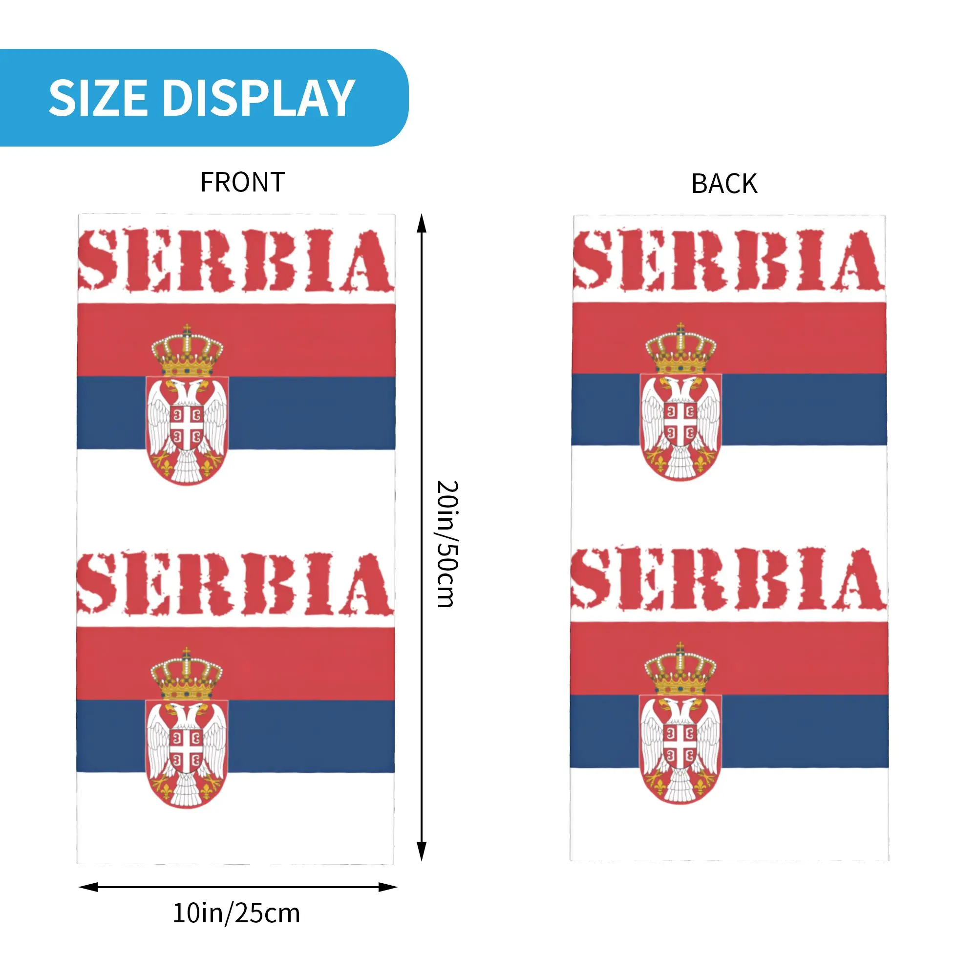 New Serbia Flag Bandana Neck G - Neck Gaiter Face Cover recension och pris