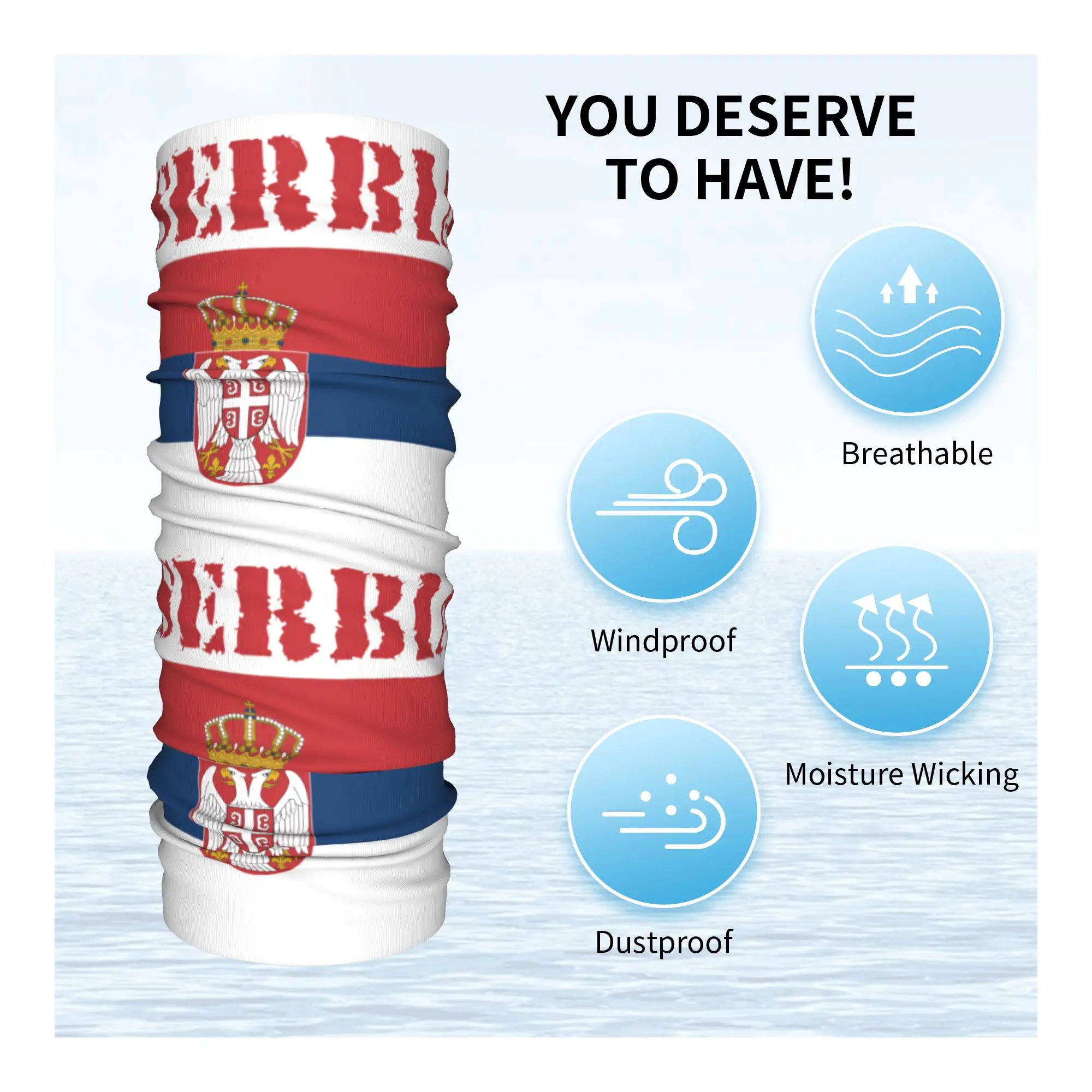 New Serbia Flag Bandana Neck G - Neck Gaiter Face Cover recension och pris