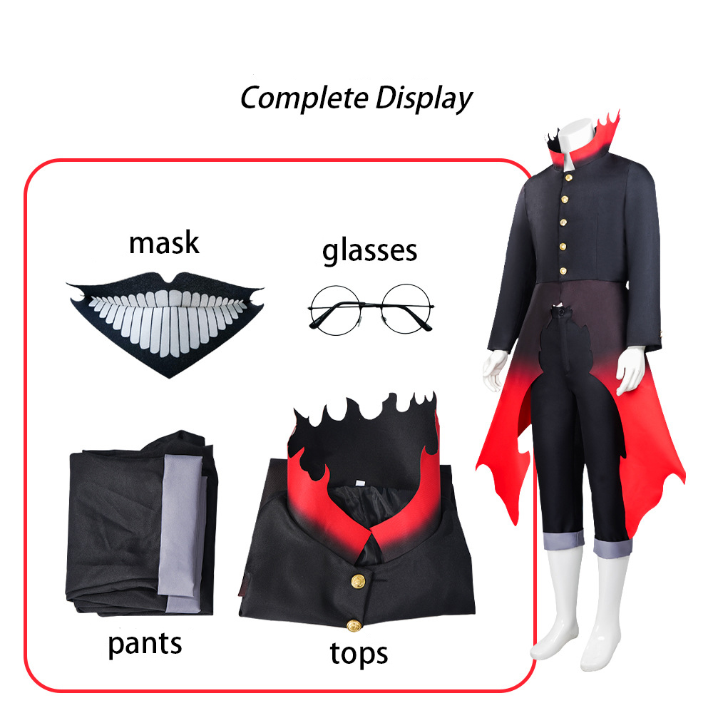 Anime Dandadan Okarun Cosplay  - Black Face Mask Pack recension och pris