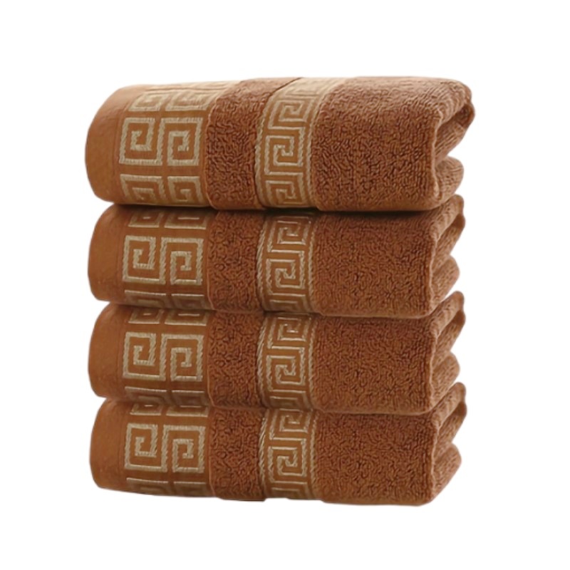 1/4/6pcs Brown Cotton Towels 3 - Cloth Face Mask Washable recension och pris