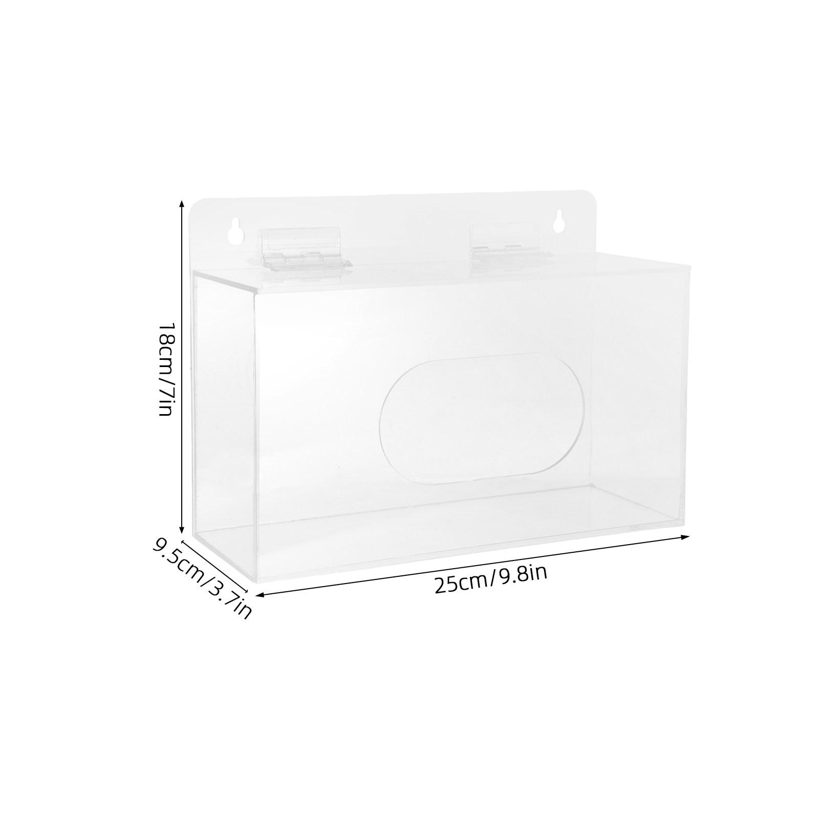Acrylic Face Mask Organizer Wa - Face Mask Storage Box recension och pris